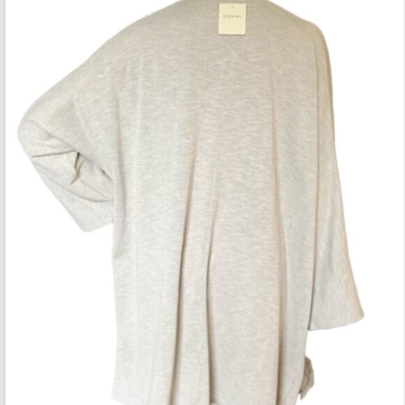 NWT Donni Sandwash Cardigan Sweater Coat Longline 2-Pocket One Size Fits All 49K - Picture 7 of 10